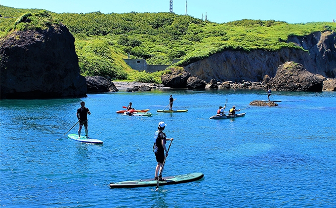SUP＆カヤック絶景ツーリング（150分・温泉チケット付）