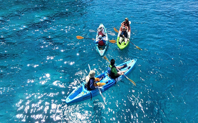 SUP＆カヤック絶景ツーリング（150分・温泉チケット付）